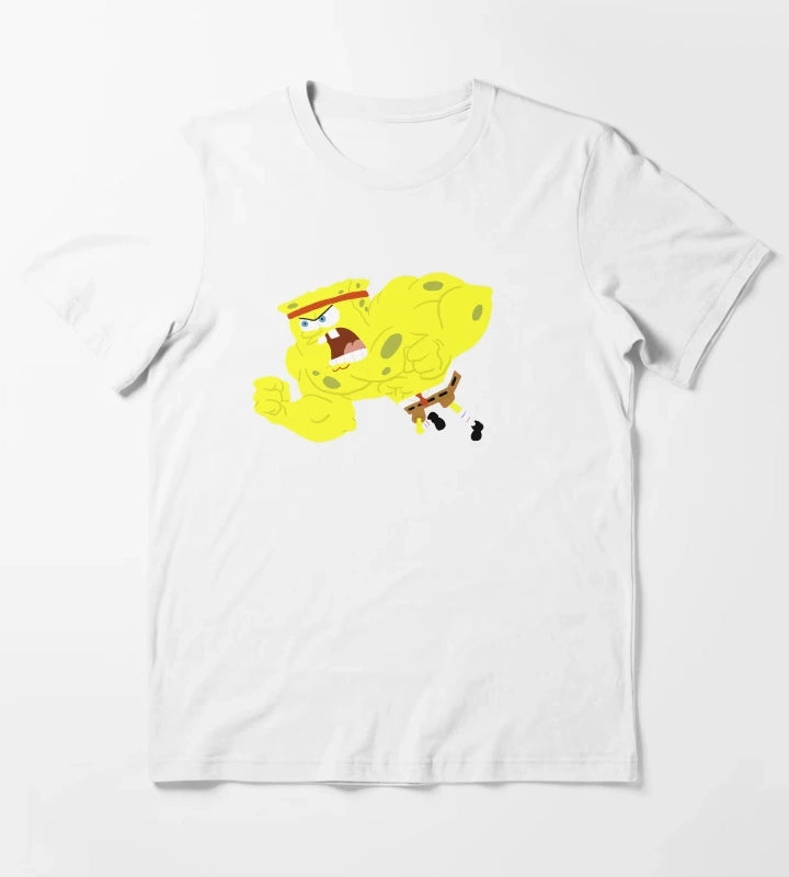 Wrestling Spongebob T-Shirt White