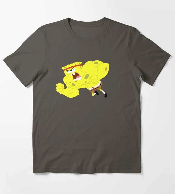 Wrestling Spongebob T-Shirt Dark Grey
