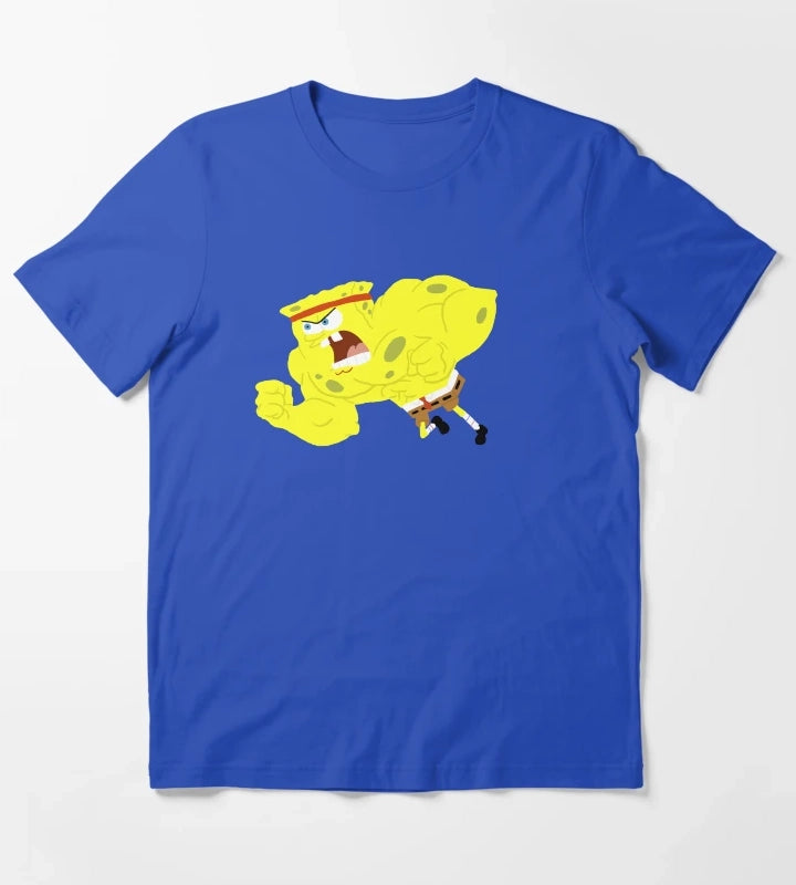 Wrestling Spongebob T-Shirt Blue