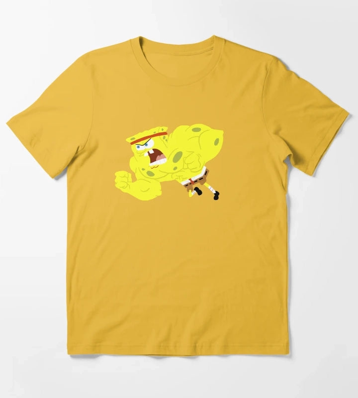 Wrestling Spongebob T-Shirt Yellow
