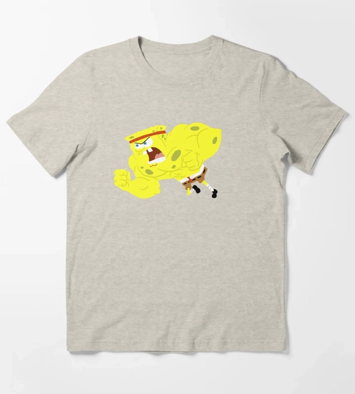 Wrestling Spongebob T-Shirt Cream