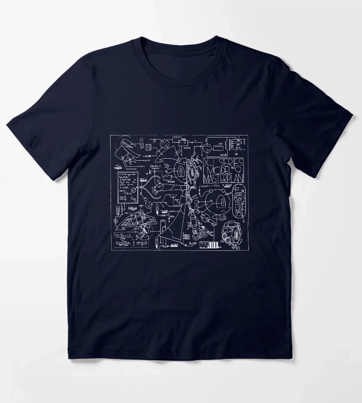 XJ Series Model No 9 Master Plan T-Shirt Navy