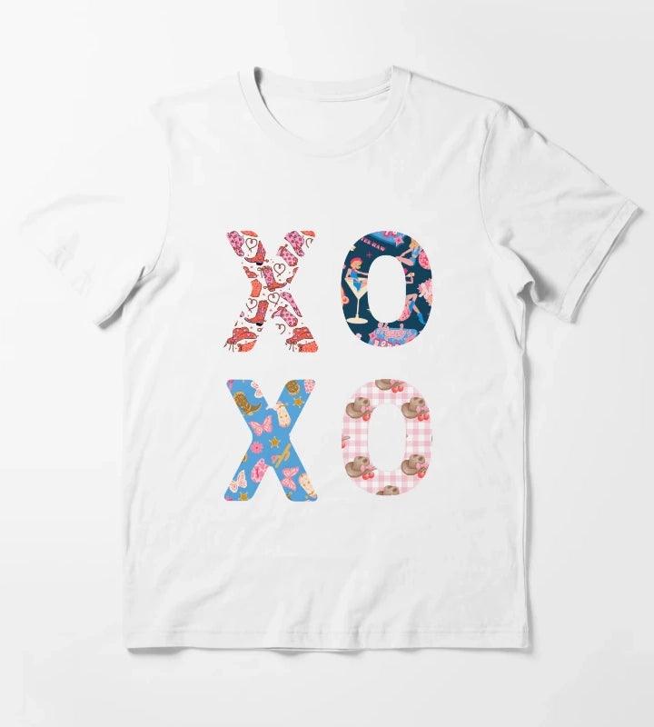 XOXO Cowgirl Typography T-Shirt White