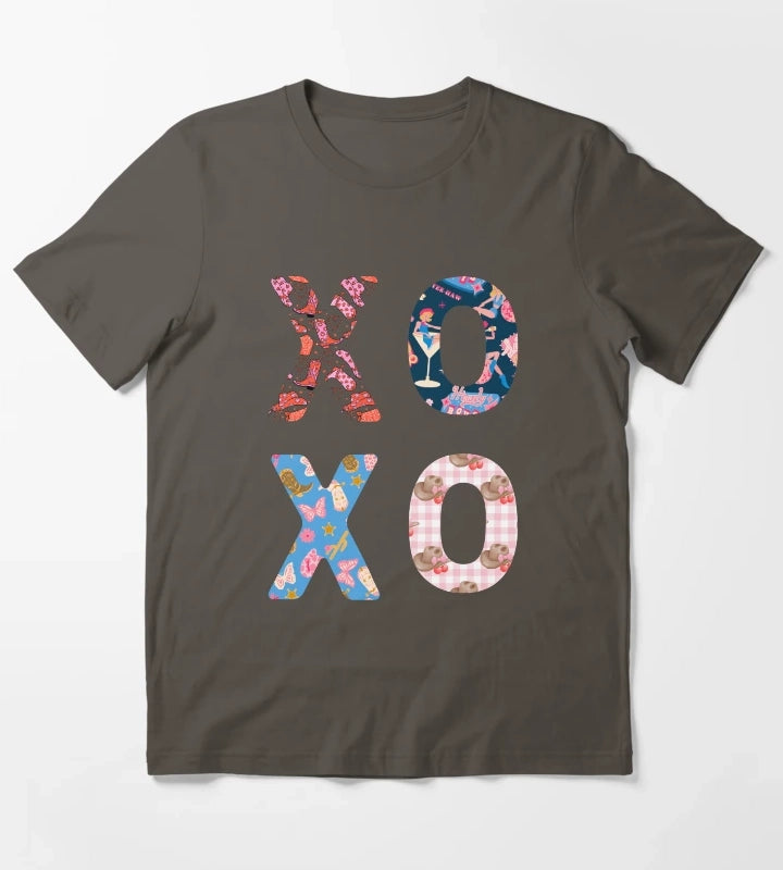 XOXO Cowgirl Typography T-Shirt Dark Grey