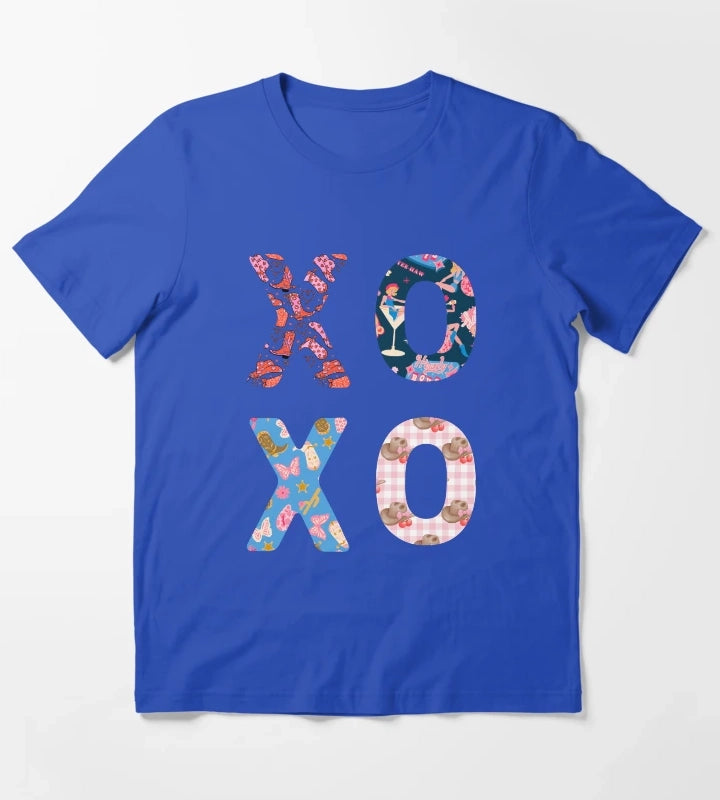 XOXO Cowgirl Typography T-Shirt Blue