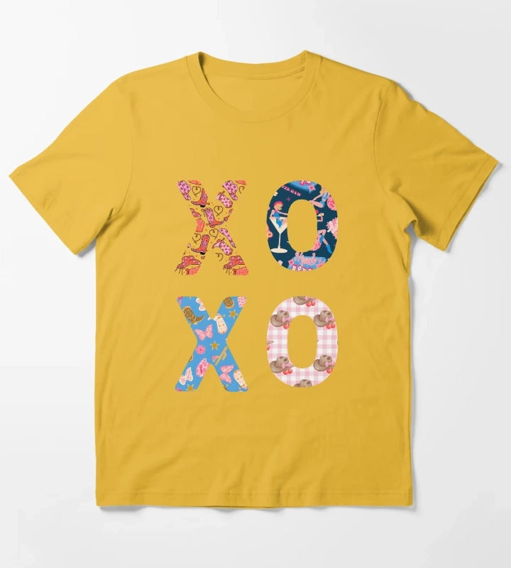 XOXO Cowgirl Typography T-Shirt Yellow