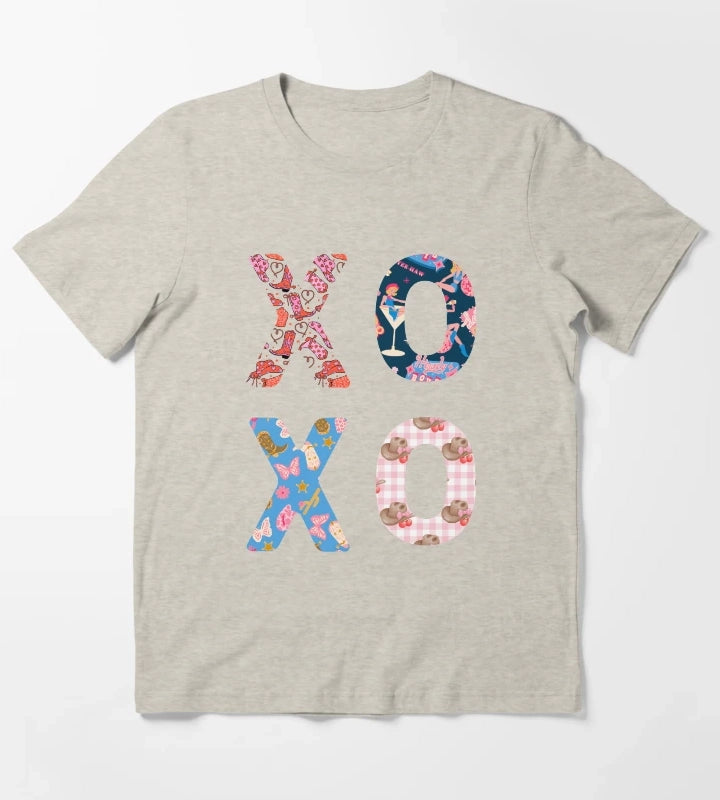 XOXO Cowgirl Typography T-Shirt Cream
