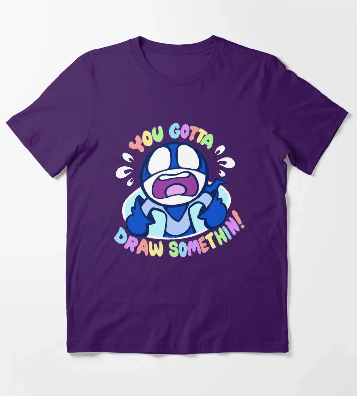 YOU GOTTA DRAW SOMETHIN T-Shirt Purple