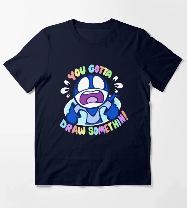 YOU GOTTA DRAW SOMETHIN T-Shirt Navy