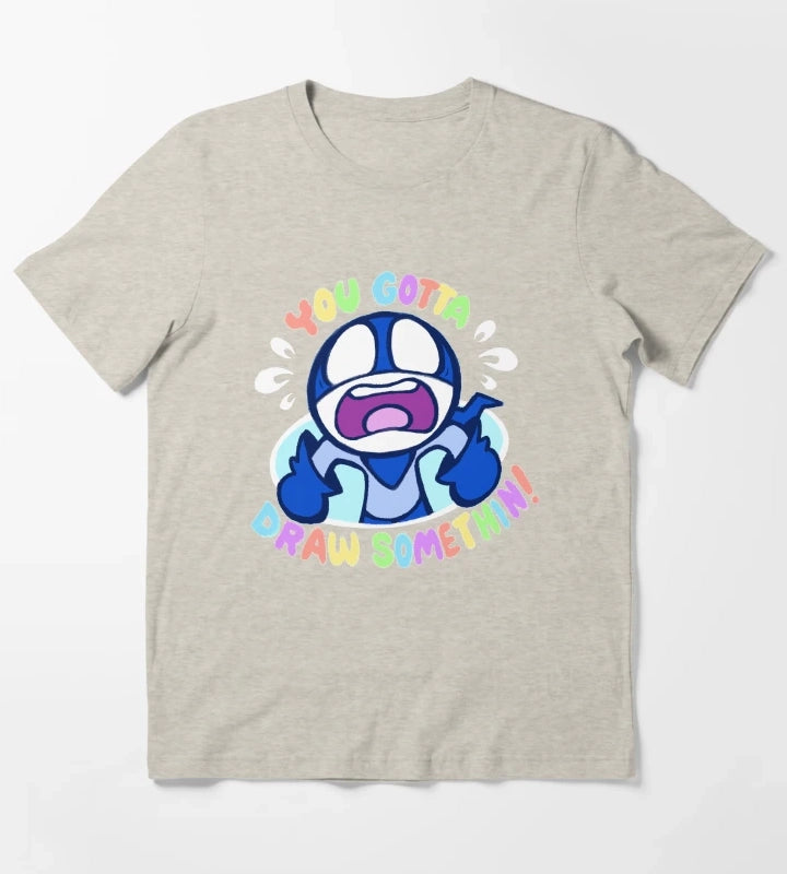 YOU GOTTA DRAW SOMETHIN T-Shirt Cream
