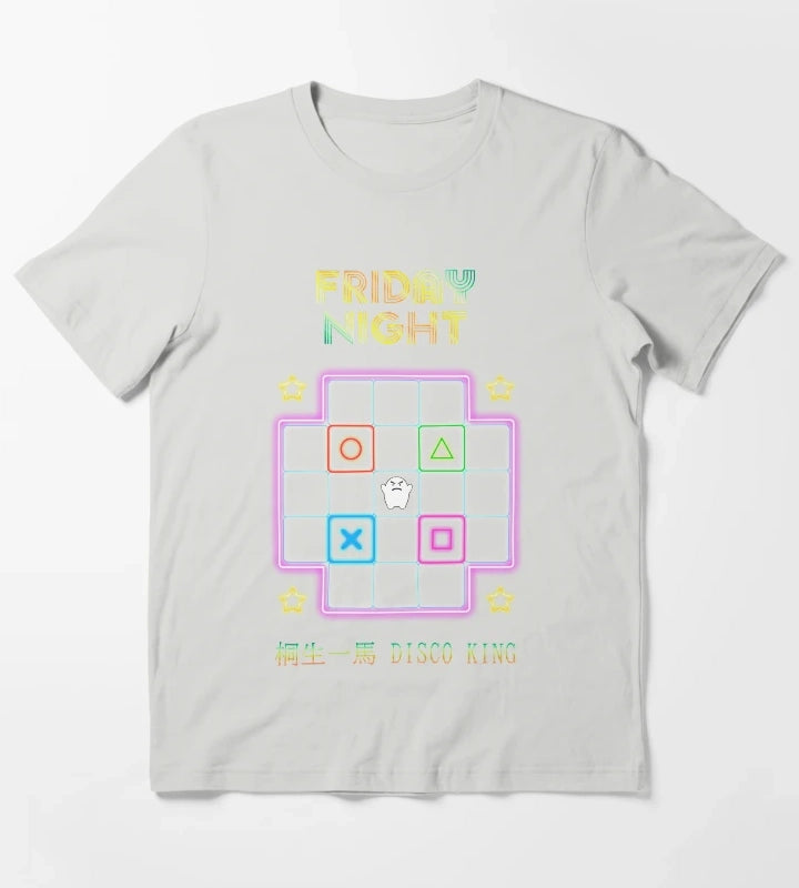 Yakuza Friday Night Kiryu kazuma T-Shirt Light Grey