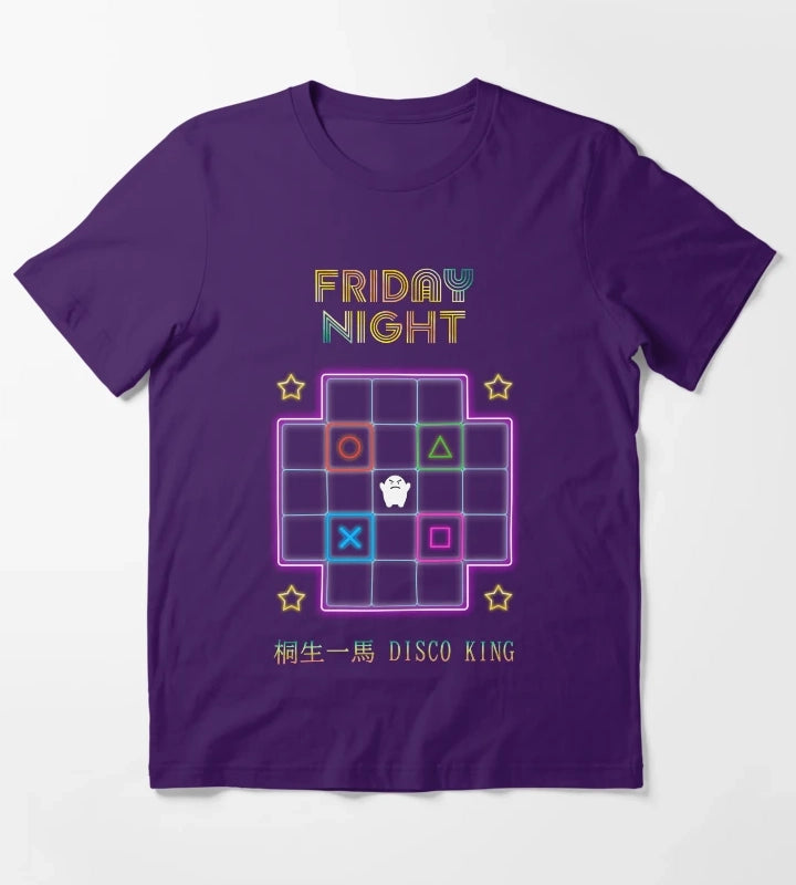 Yakuza Friday Night Kiryu kazuma T-Shirt Purple
