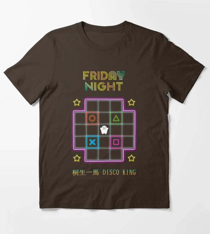 Yakuza Friday Night Kiryu kazuma T-Shirt Brown
