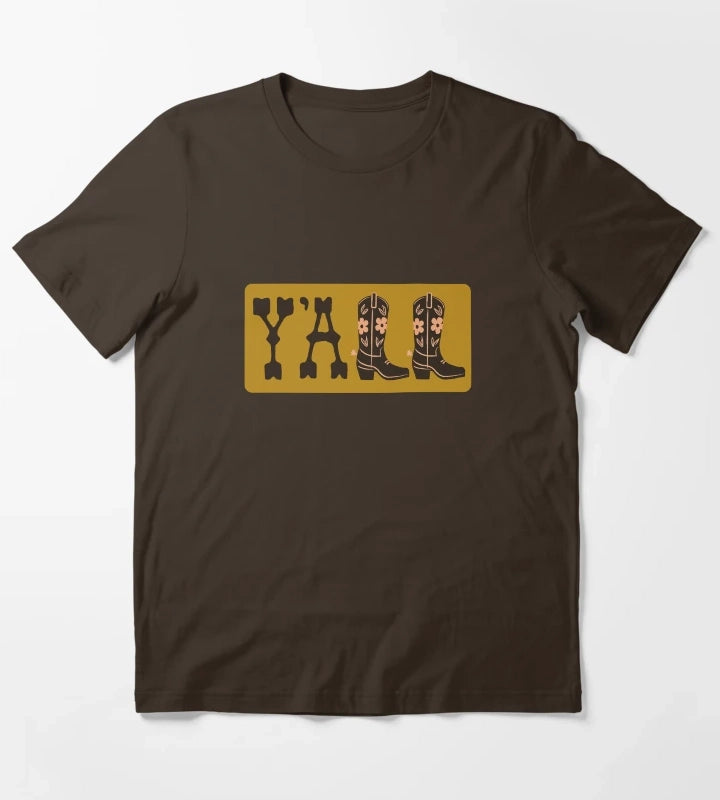 Yall T-Shirt Brown