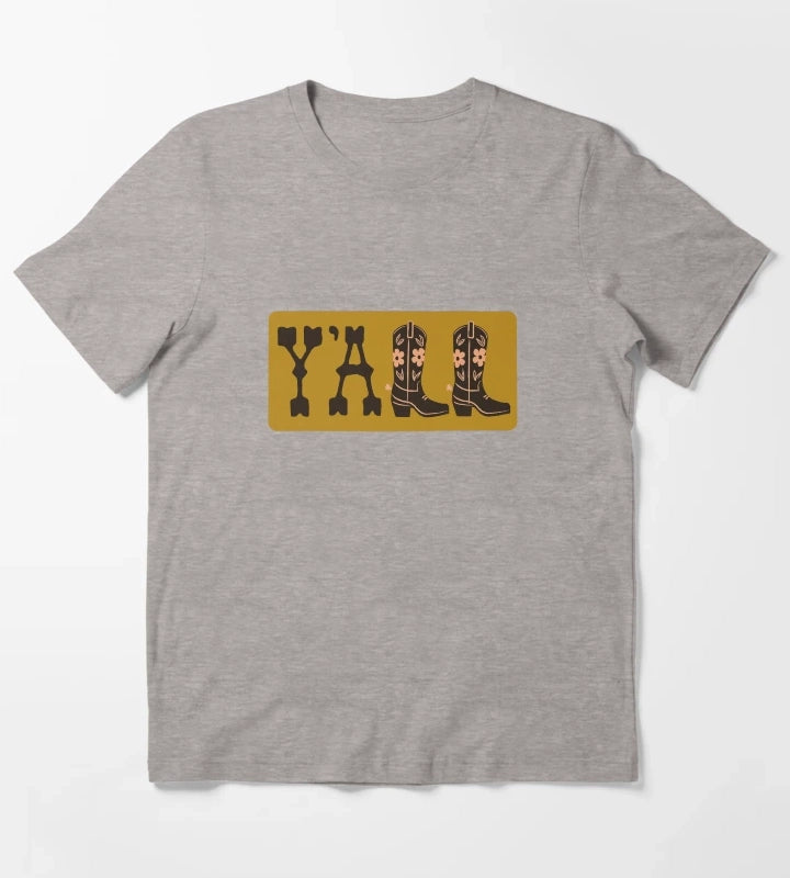 Yall T-Shirt Heather Grey