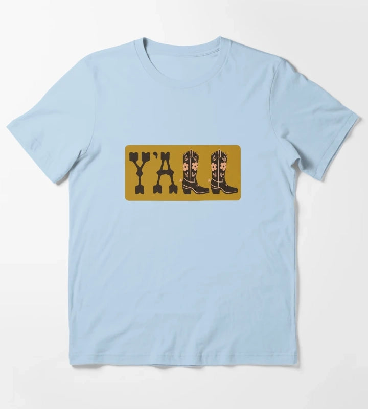 Yall T-Shirt Sky Blue