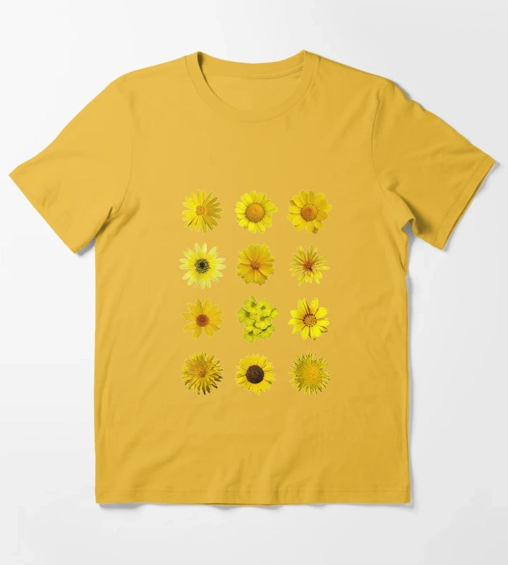 Yellow African Daisy Botanical T-Shirt Yellow