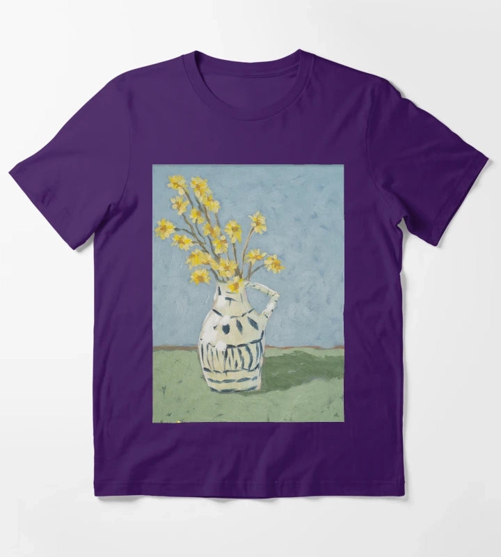 Yellow Daisies T-Shirt Purple