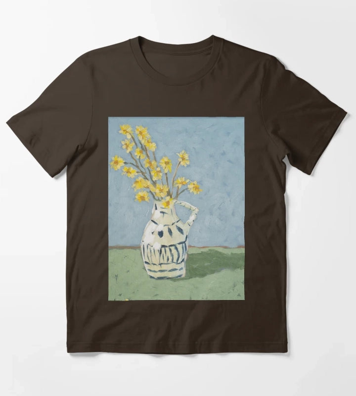 Yellow Daisies T-Shirt Brown