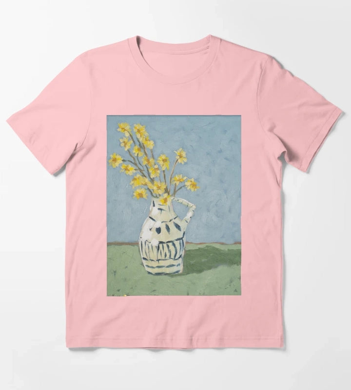 Yellow Daisies T-Shirt Dark Grey