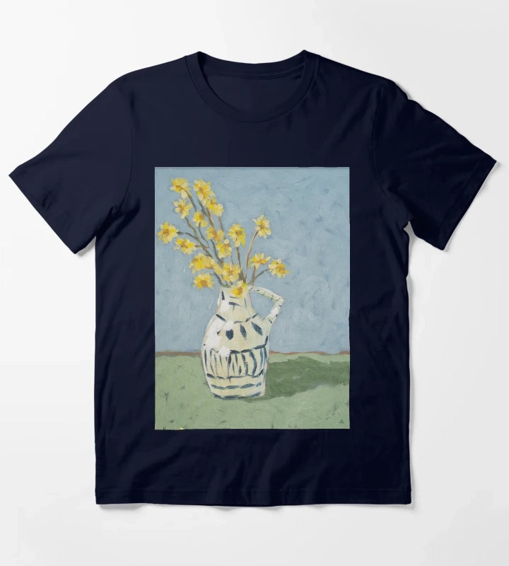 Yellow Daisies T-Shirt Navy