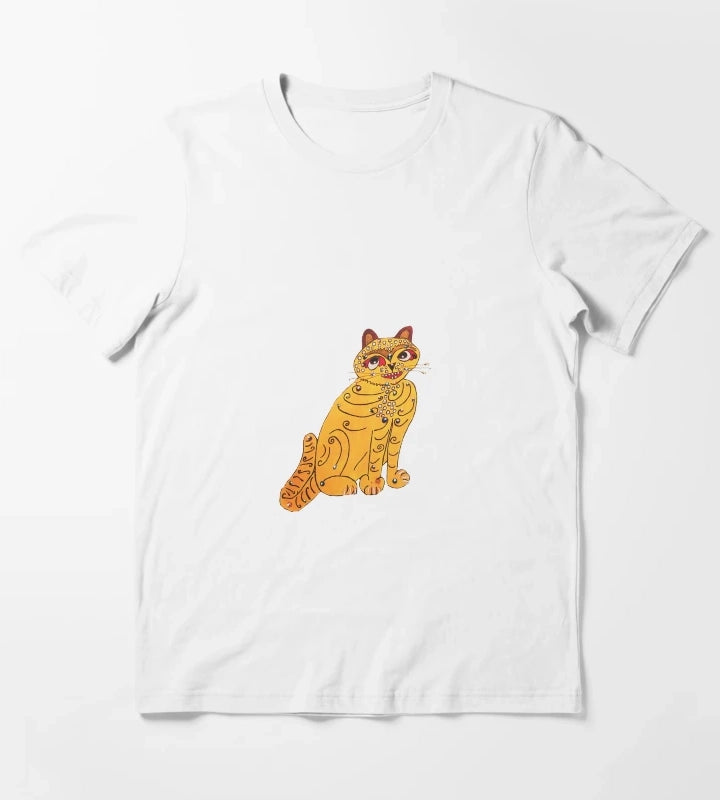Yellow cat T-Shirt White