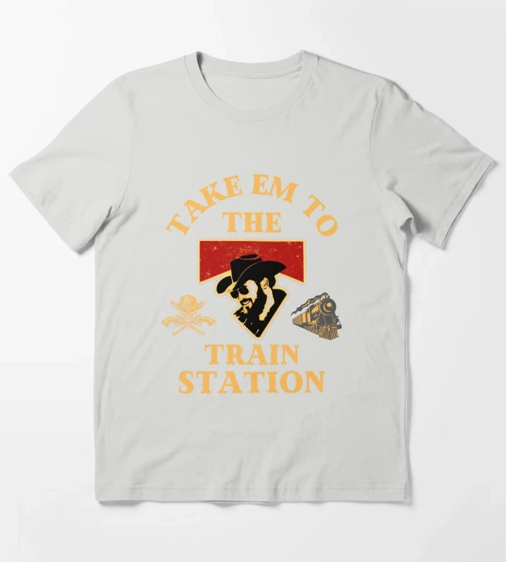 Yellowstone You Need A Ride To The Train Station T-Shirt Light Grey