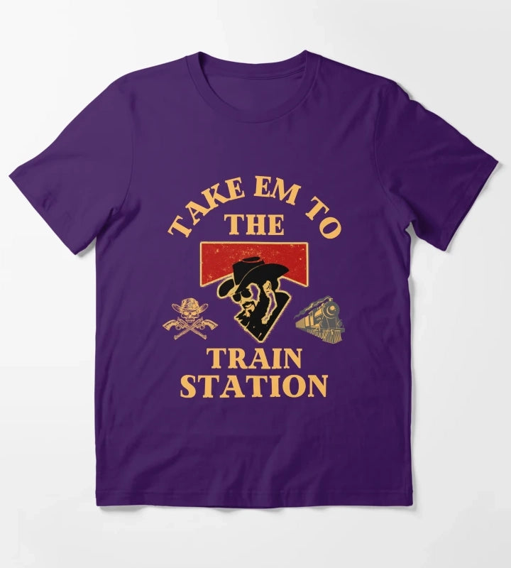 Yellowstone You Need A Ride To The Train Station T-Shirt Purple