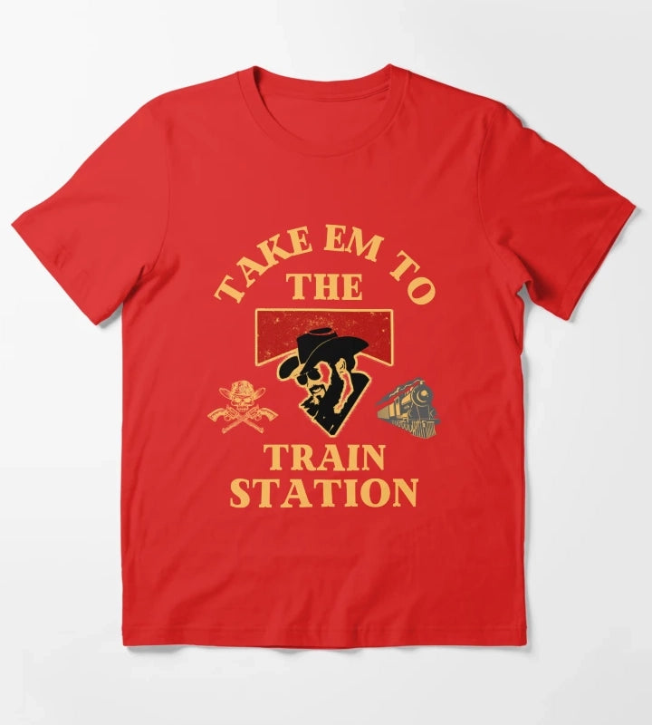 Yellowstone You Need A Ride To The Train Station T-Shirt Red