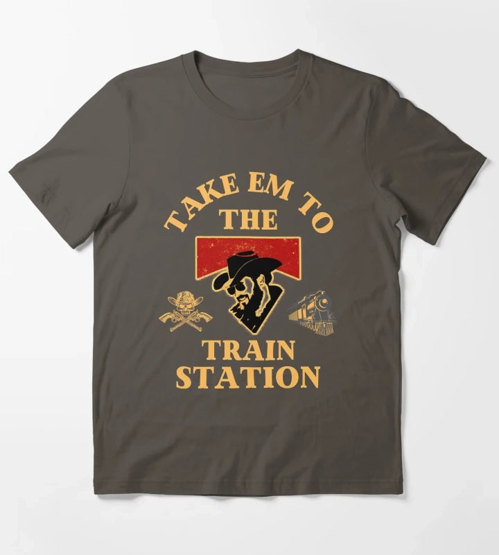 Yellowstone You Need A Ride To The Train Station T-Shirt Dark Grey