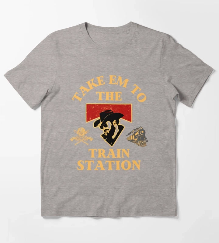 Yellowstone You Need A Ride To The Train Station T-Shirt Heather Grey