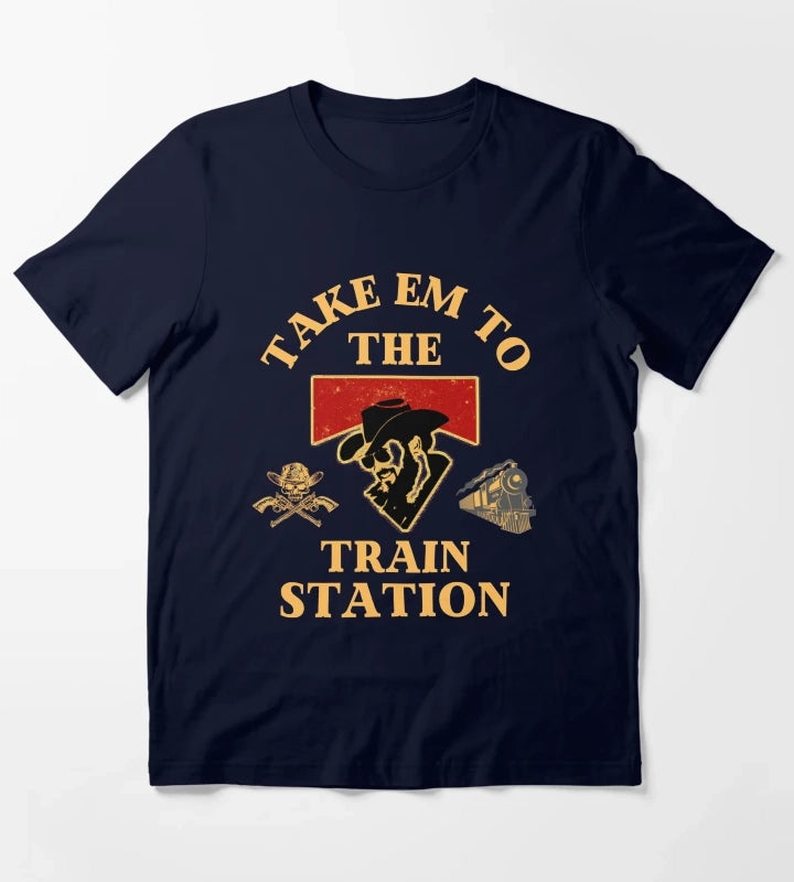 Yellowstone You Need A Ride To The Train Station T-Shirt Navy