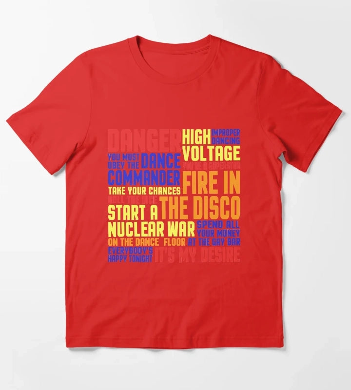 You Must Obey The Dance Commander T-Shirt Red