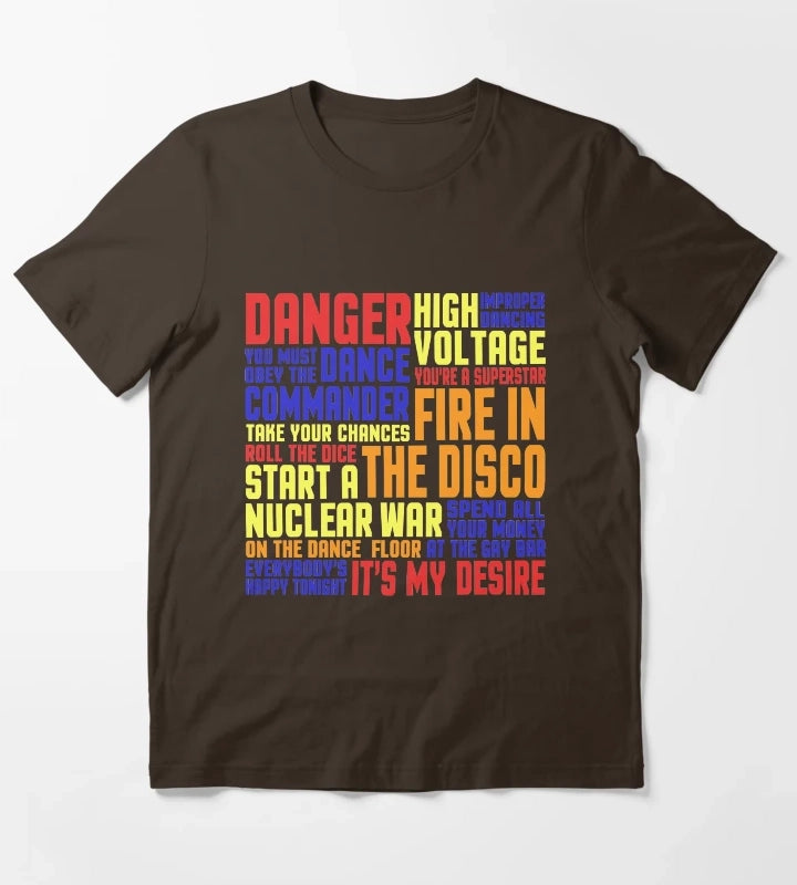 You Must Obey The Dance Commander T-Shirt Brown