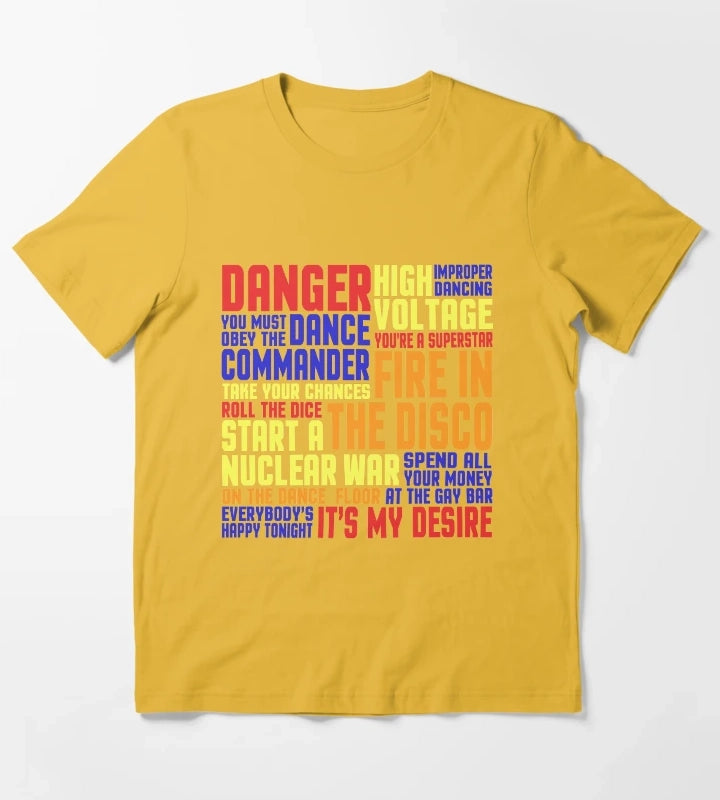 You Must Obey The Dance Commander T-Shirt Yellow