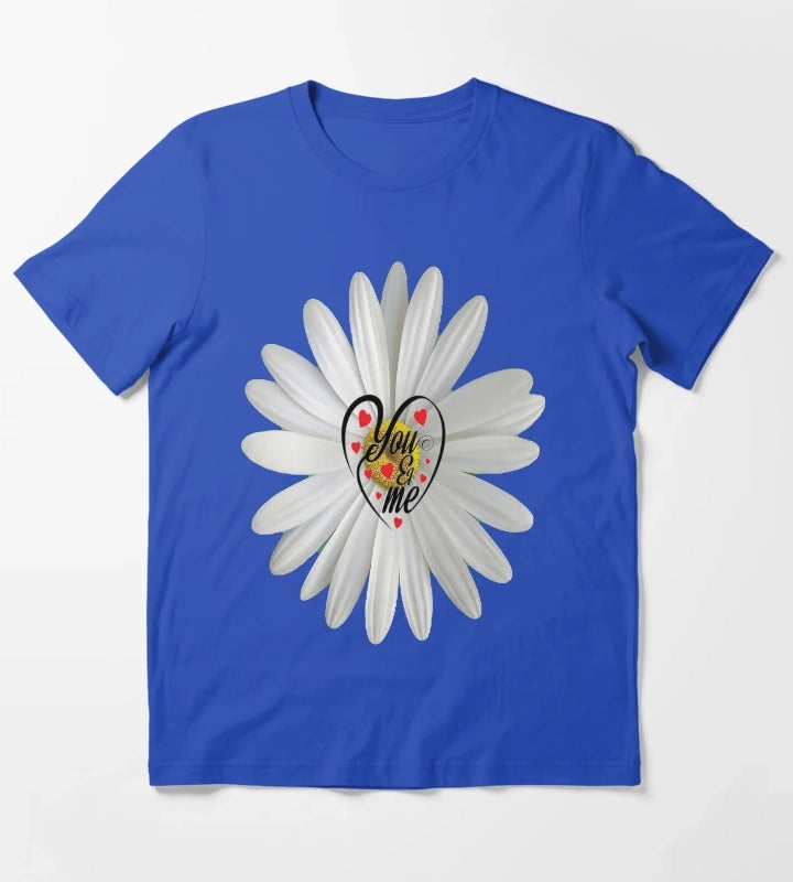 You and Me Daisy Heart T-Shirt Blue
