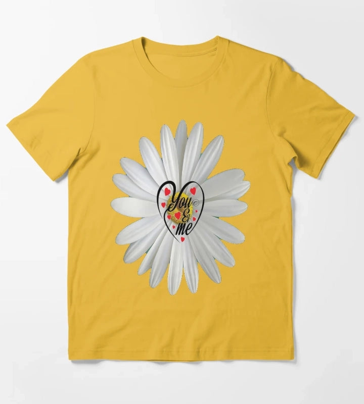 You and Me Daisy Heart T-Shirt Yellow