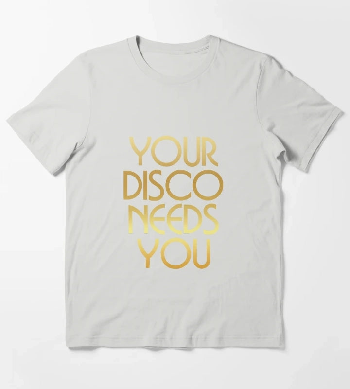 Your Disco Needs You Kylie Minogue Light Years Gold T-Shirt Light Grey