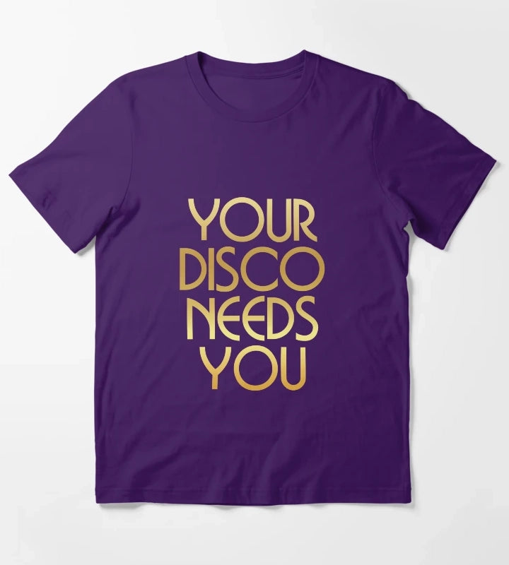 Your Disco Needs You Kylie Minogue Light Years Gold T-Shirt Purple
