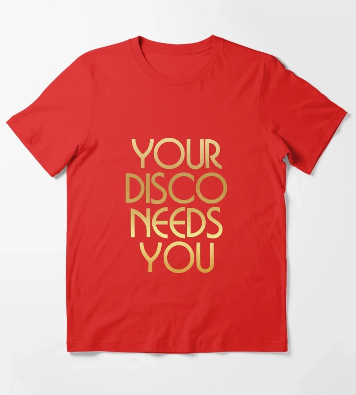 Your Disco Needs You Kylie Minogue Light Years Gold T-Shirt Red