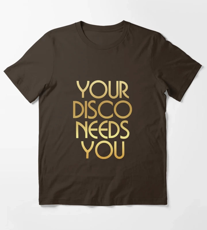 Your Disco Needs You Kylie Minogue Light Years Gold T-Shirt Brown
