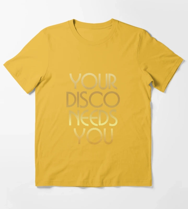 Your Disco Needs You Kylie Minogue Light Years Gold T-Shirt Yellow