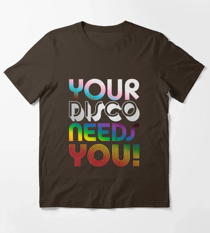 Your Disco Needs You Kylie Minogue Light Years Progress Pride Colours LGBTQIA T-Shirt Brown