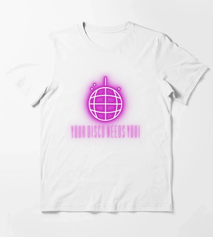 Your Disco Needs You PURPLE T-Shirt White