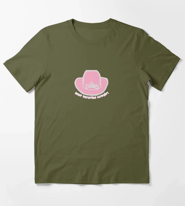 Your Favorite Cowgirl T-Shirt Olive Green