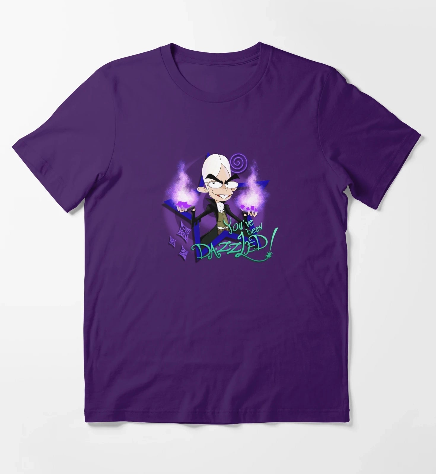Youve Been Dazzled Sigmund the Sorcerer Fanboy and Chum Chum T-Shirt Purple