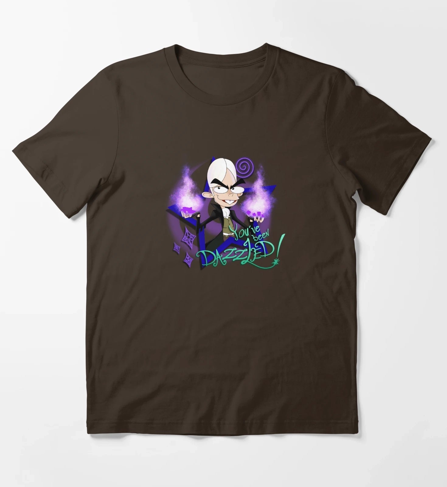 Youve Been Dazzled Sigmund the Sorcerer Fanboy and Chum Chum T-Shirt Brown