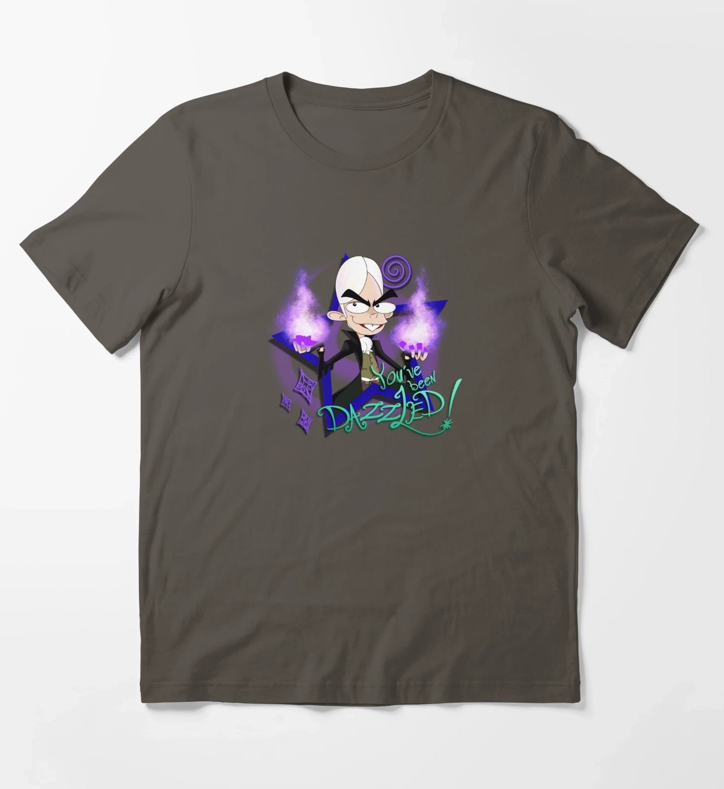 Youve Been Dazzled Sigmund the Sorcerer Fanboy and Chum Chum T-Shirt Dark Grey
