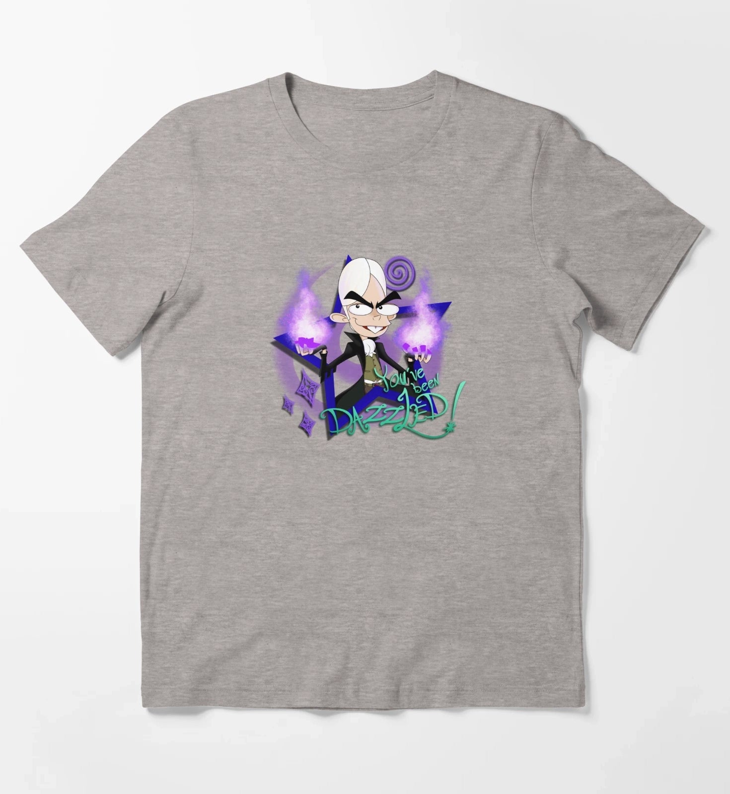 Youve Been Dazzled Sigmund the Sorcerer Fanboy and Chum Chum T-Shirt Heather Grey