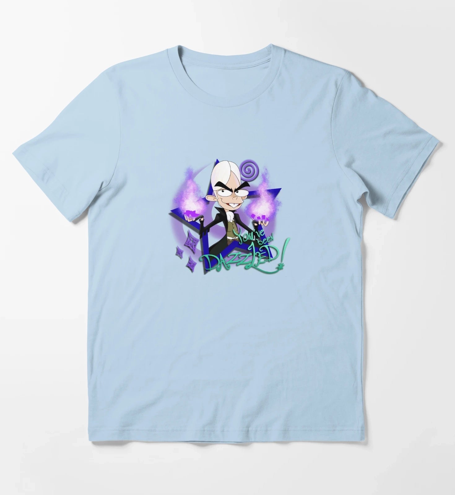 Youve Been Dazzled Sigmund the Sorcerer Fanboy and Chum Chum T-Shirt Sky Blue